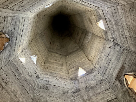 Intérieur de l'église Saint-Martin de Vis-en-Artois, haut du clocher