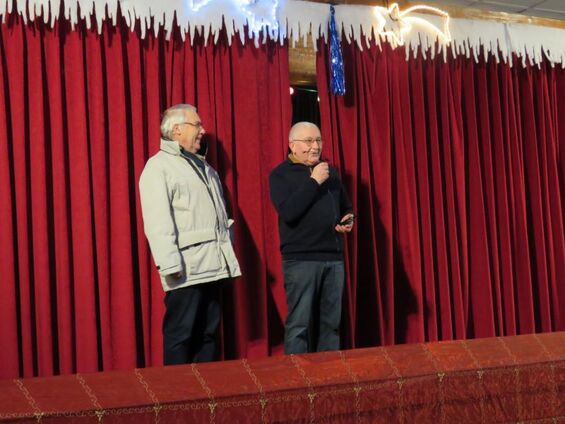 Prise de parole de Monsieur le Maire et Roger CANDAËS.