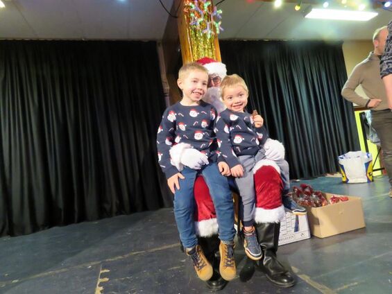 Photo avec le Père Noël.