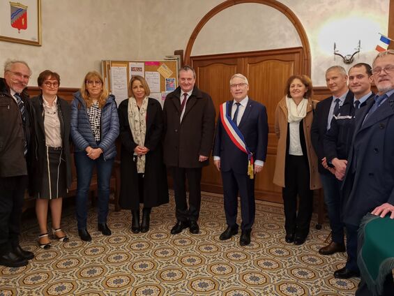 Accueil des personnalités dans la Mairie